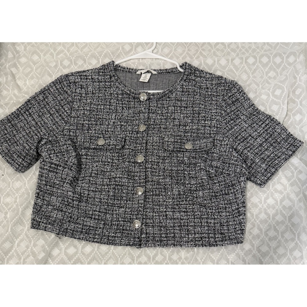 H&M Women Short Sleeve Blouse Large